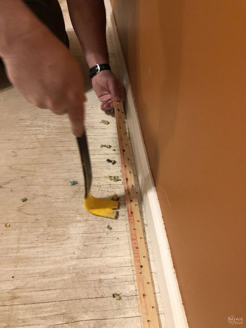 Carpet Removal And How To Easily Remove Tack Strips Staples The Navage Patch