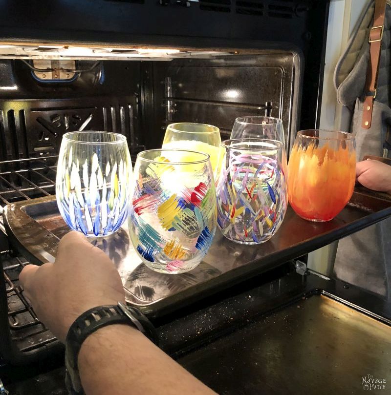 DIY Painted Wine Glasses (from the Dollar Store!) - The Navage Patch