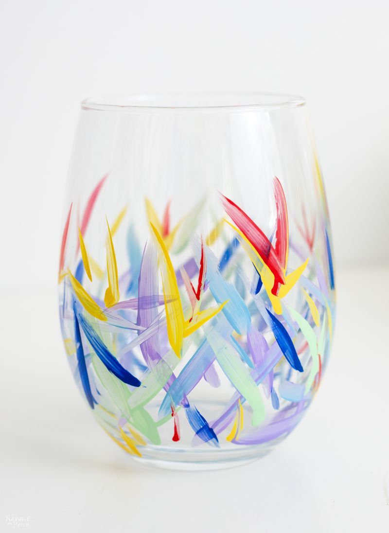 DIY Painted Wine Glasses | TheNavagePatch.com