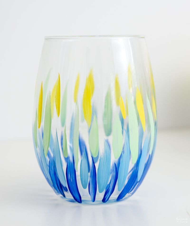 DIY Painted Wine Glasses | TheNavagePatch.com