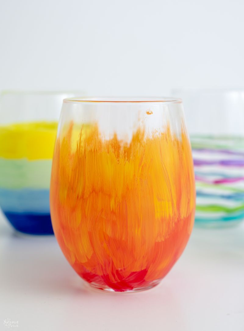 DIY Painted Wine Glasses | TheNavagePatch.com