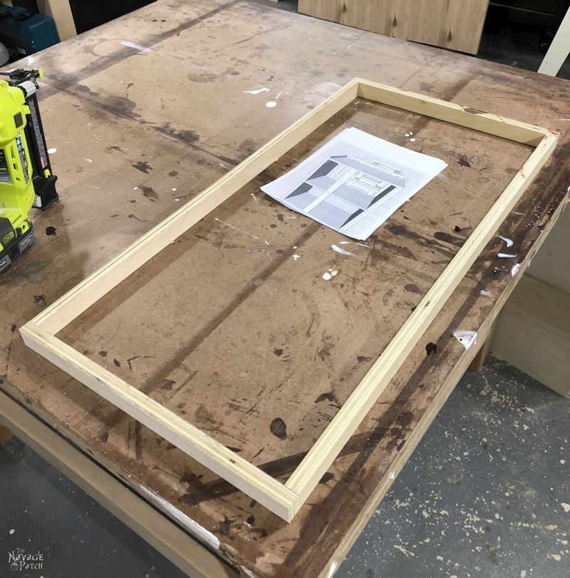 assembling a hamper base from plywood
