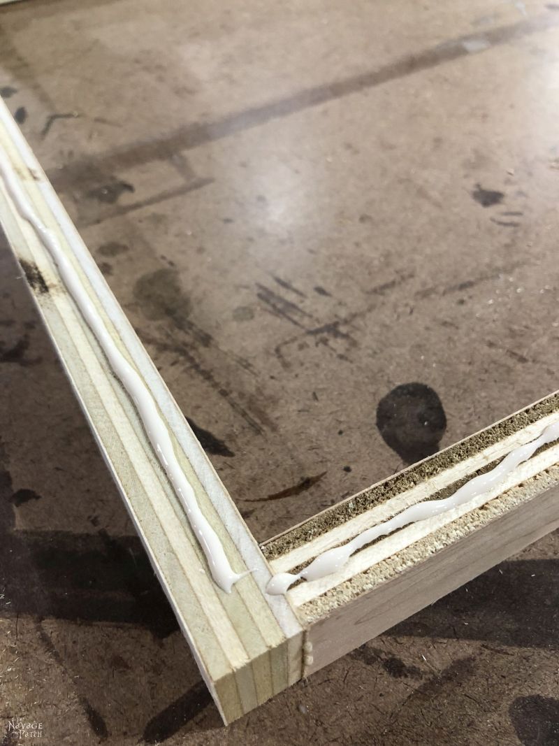 building a diy laundry hamper base with plywood