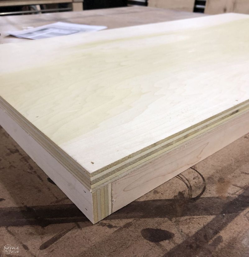 making a hamper base from plywood