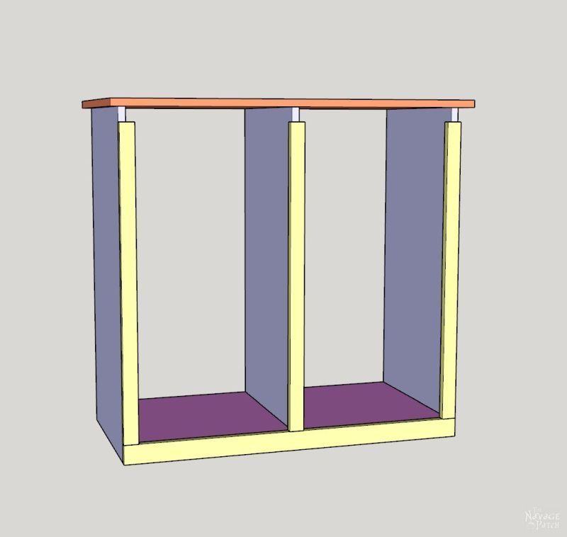 diy tilt out laundry hamper step-by-step instruction drawings