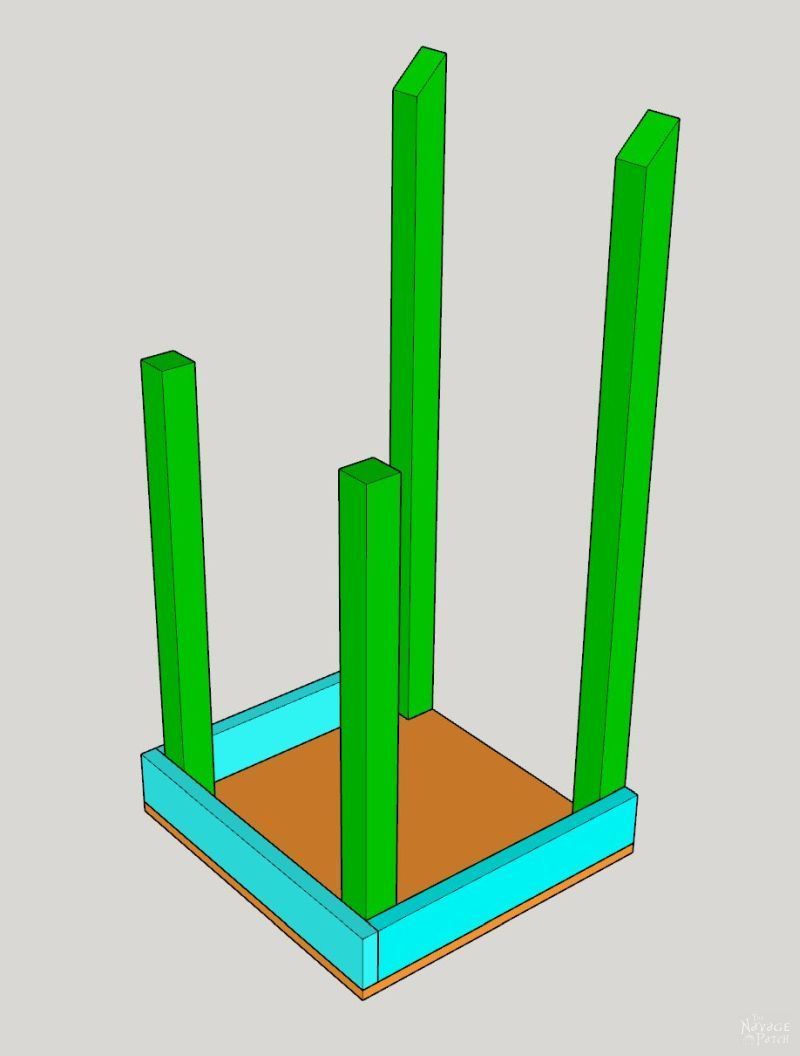 diy tilt out laundry hamper step-by-step instruction drawings