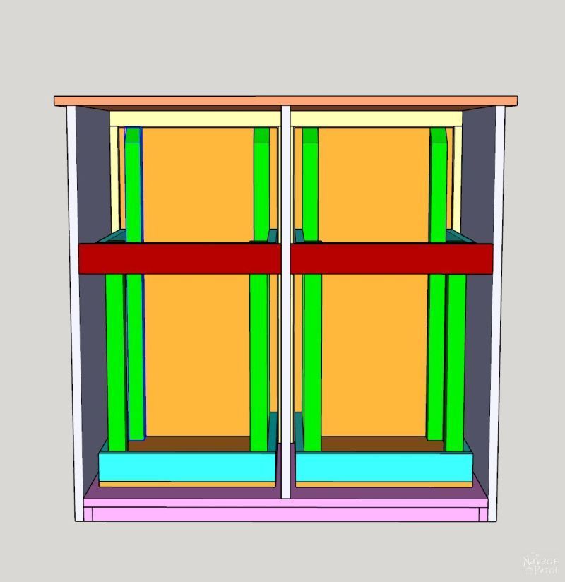 diy tilt out laundry hamper step-by-step instruction drawings