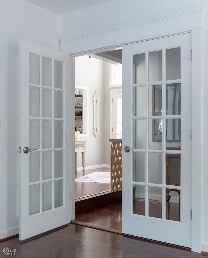 How to Paint French Doors the Easy Way | TheNavagePatch.com