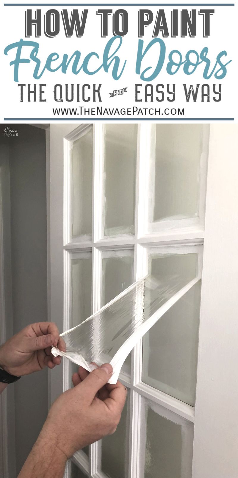 Easiest Way to Paint French Doors and Paned Windows 