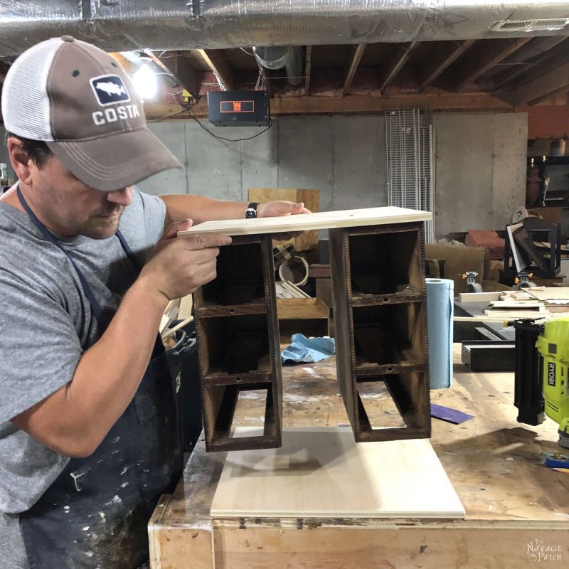 building a cart from old sewing machine drawers