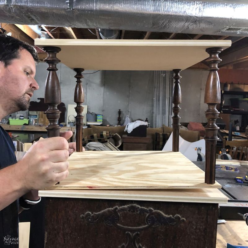 building a storage cart from antique sewing machine drawers