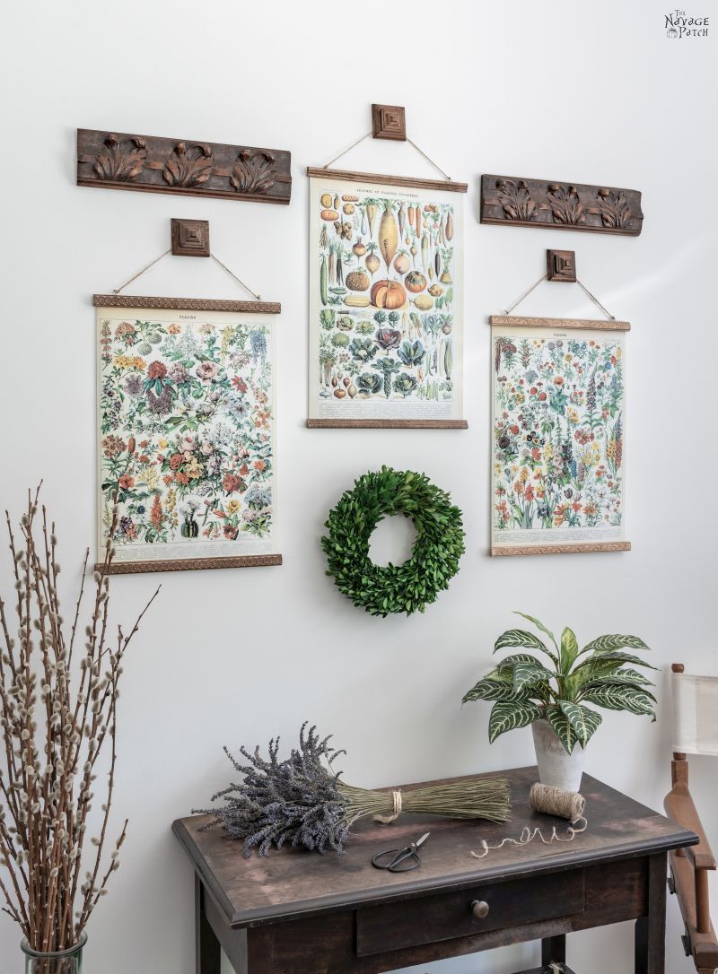 Diy magnetic wooden poster hanger