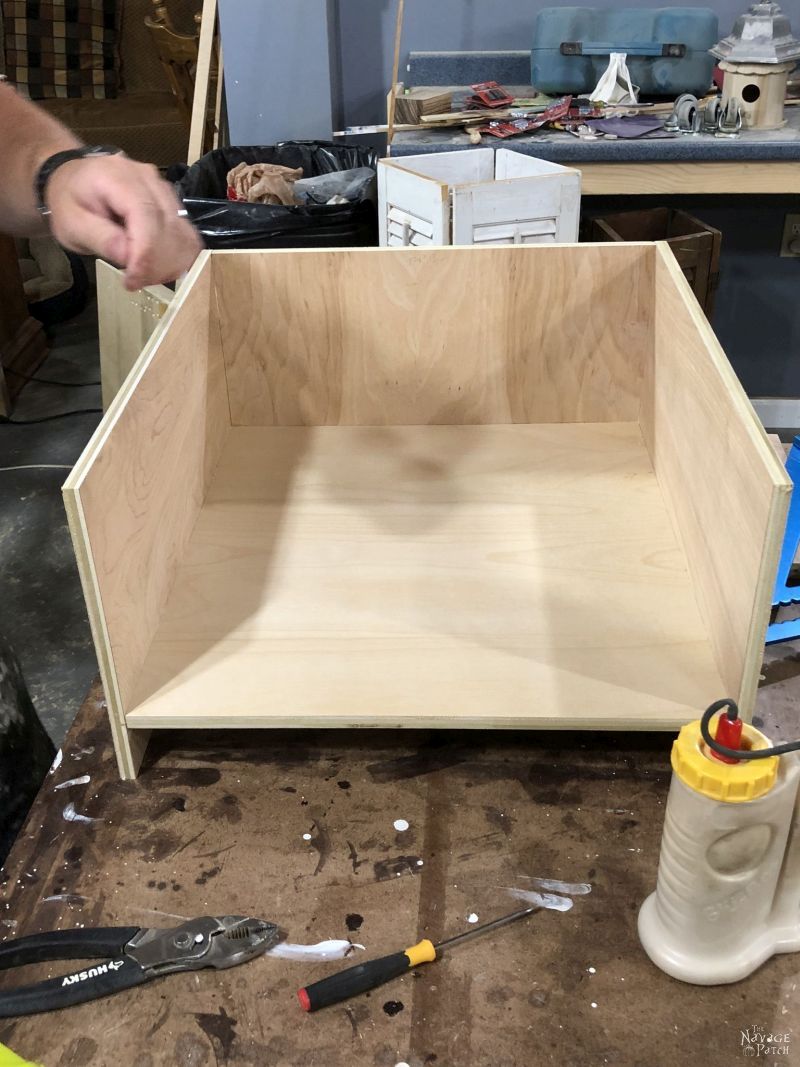 building a storage tower from plywood
