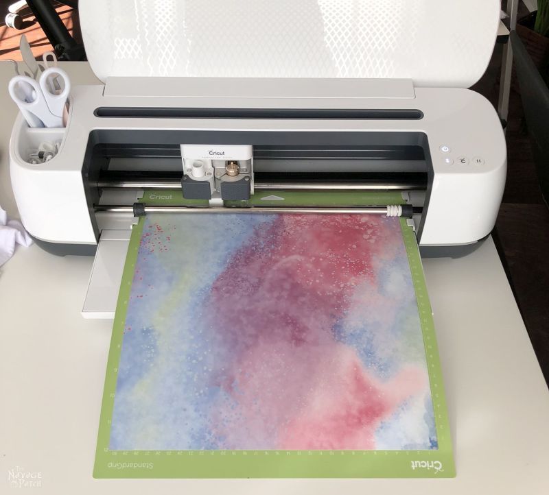 infusible ink transfer sheet in a cricut maker