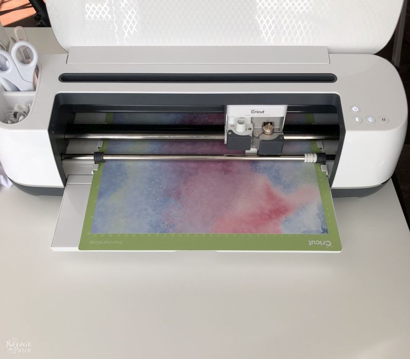 infusible ink transfer sheet in a cricut maker