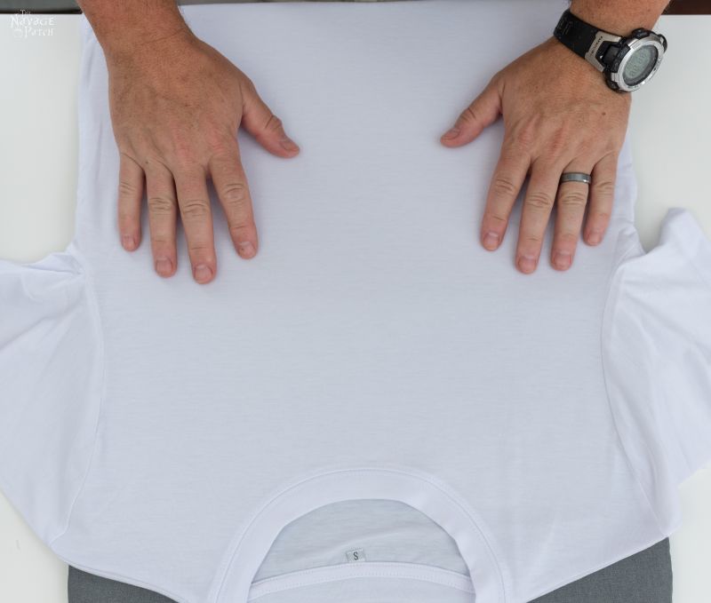 shirt on an easypress mat