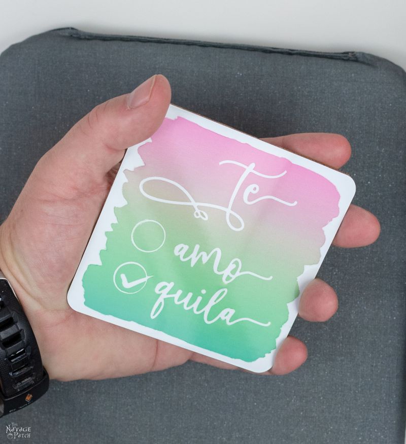 making an infusible ink coaster