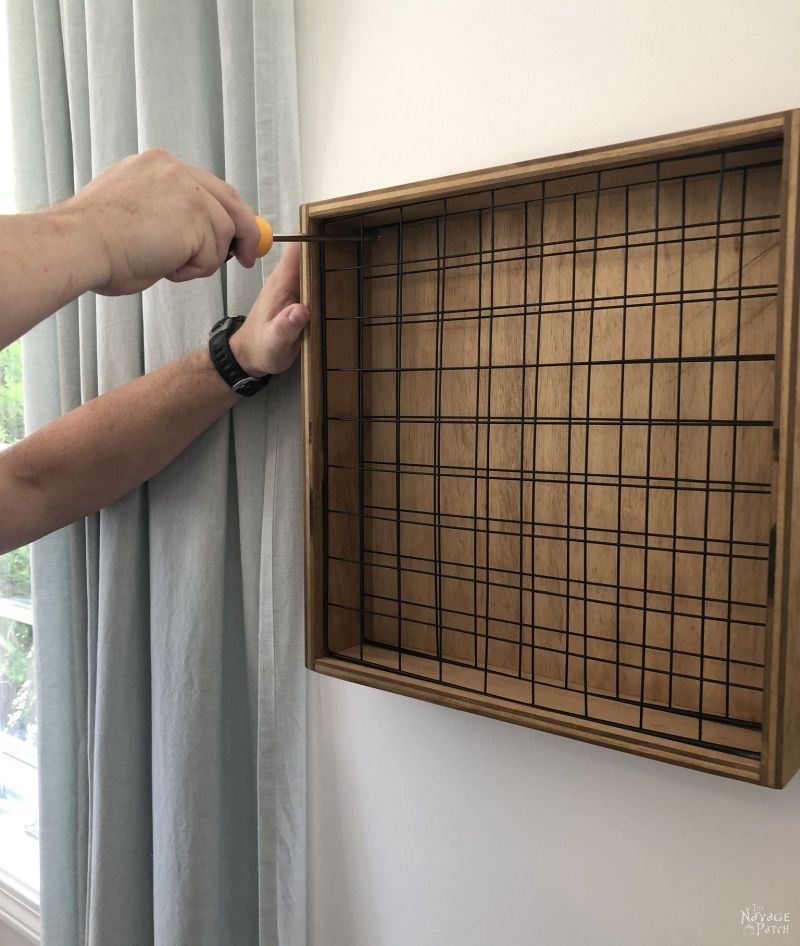 hanging a diy craft paint storage rack