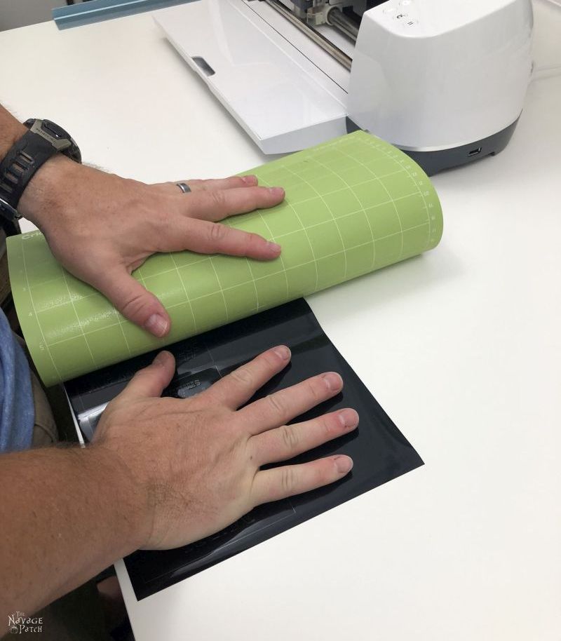 peeling a design off a cricut mat