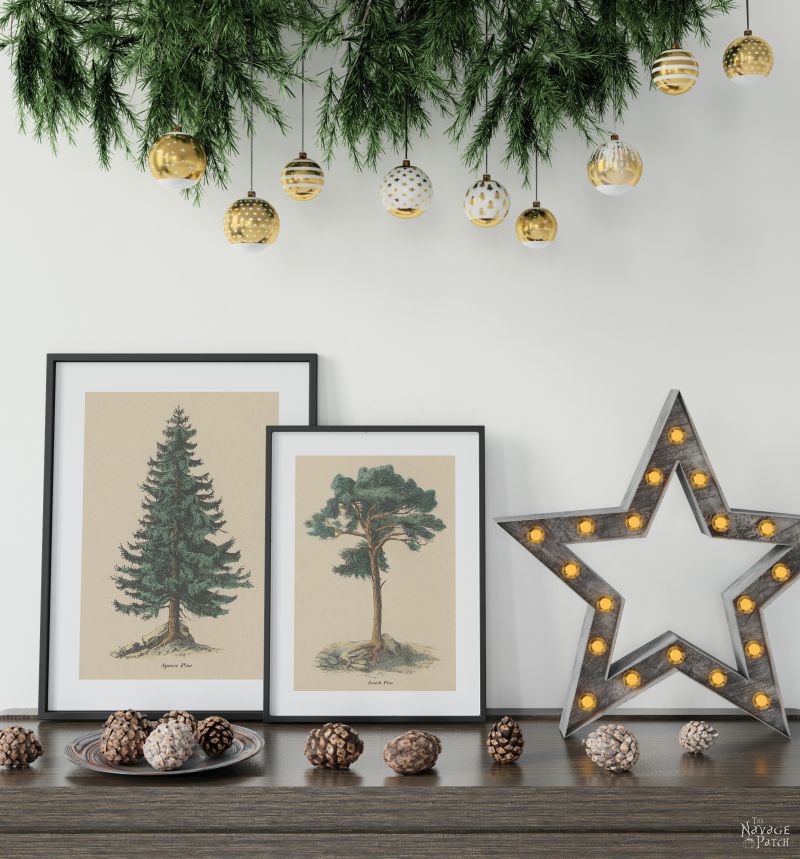 Vintage Winter Tree Printables