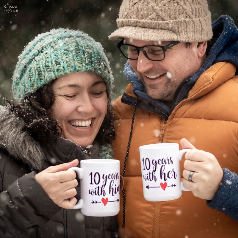 DIY Cricut Infusible Ink Valentine Mugs - TheNavagePatch.com