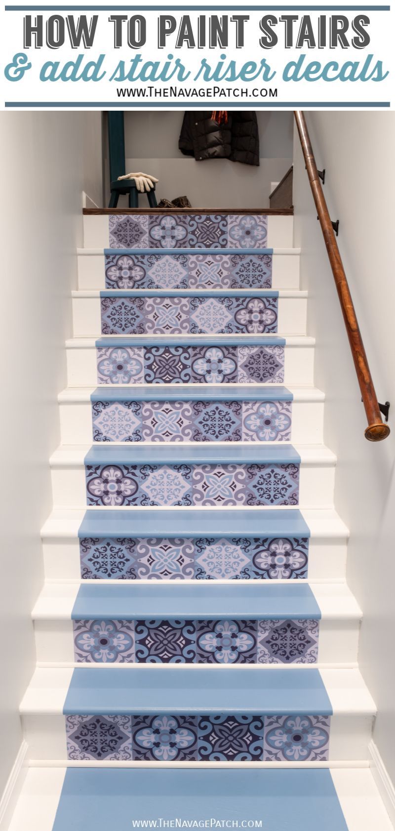 Painted Basement Stairs