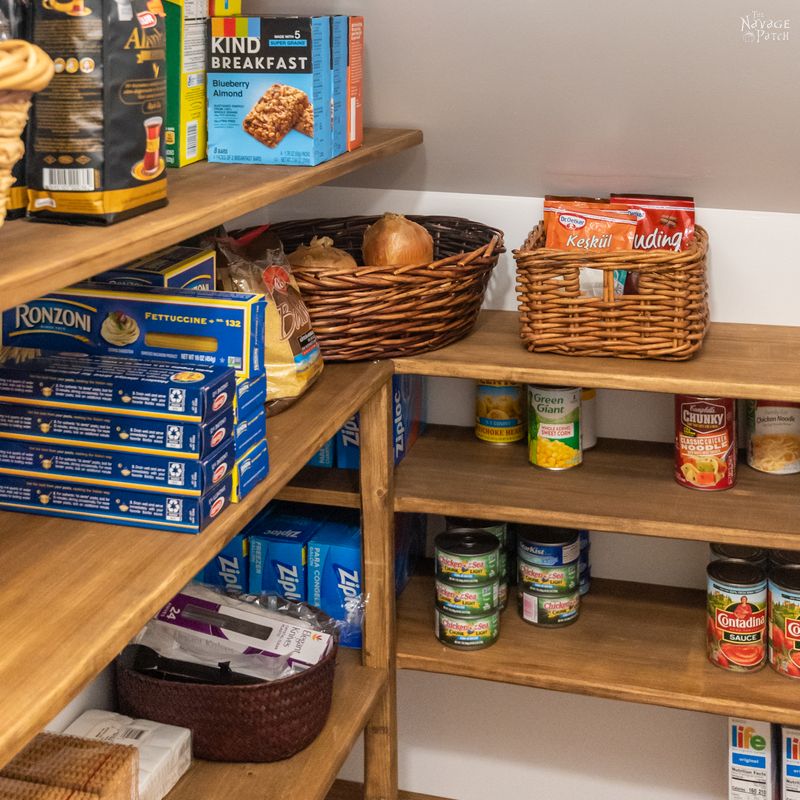 Diy Pantry Shelves The Navage Patch, How To Protect Pantry Shelves