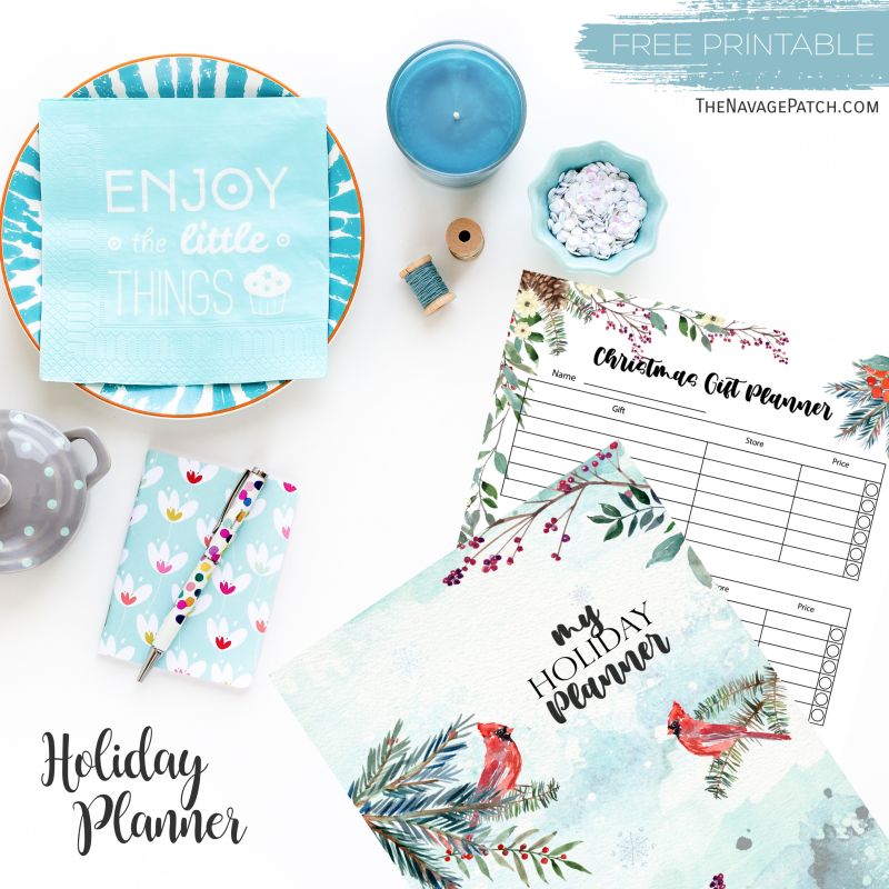 Free Printable Holiday Planner by TheNavagePatch.com