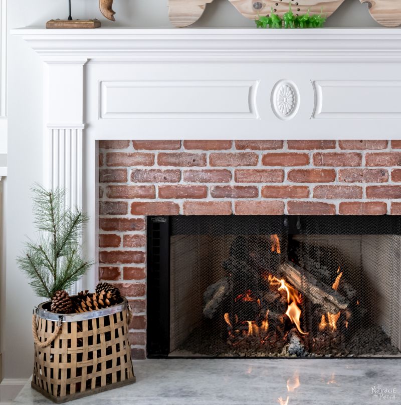 Fireplace Makeover - TheNavagePatch.com