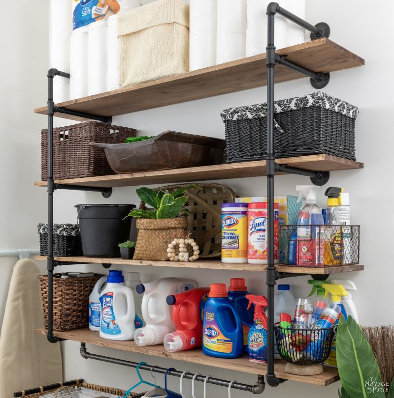 Diy Industrial Pipe Shelves The, Steel Pipe Shelving Ideas For Kitchen