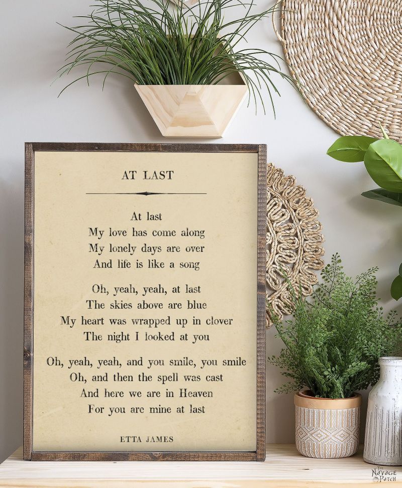 Free Printable Love Song Lyrics Art - TheNavagePatch.com