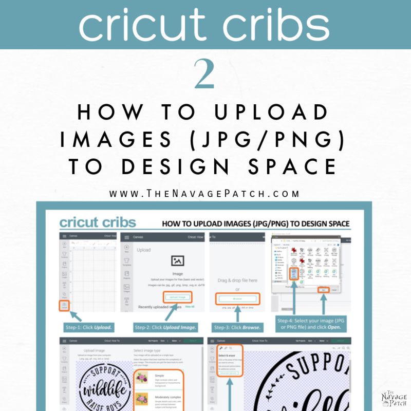 How to Upload Images to Cricut Design Space - TheNavagePatch.com