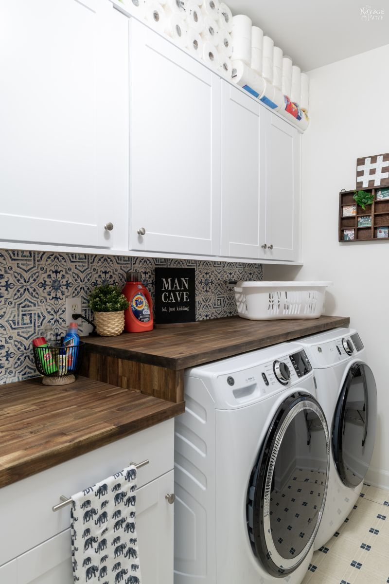 Laundry Room Remodel Reveal - TheNavagePatch.com