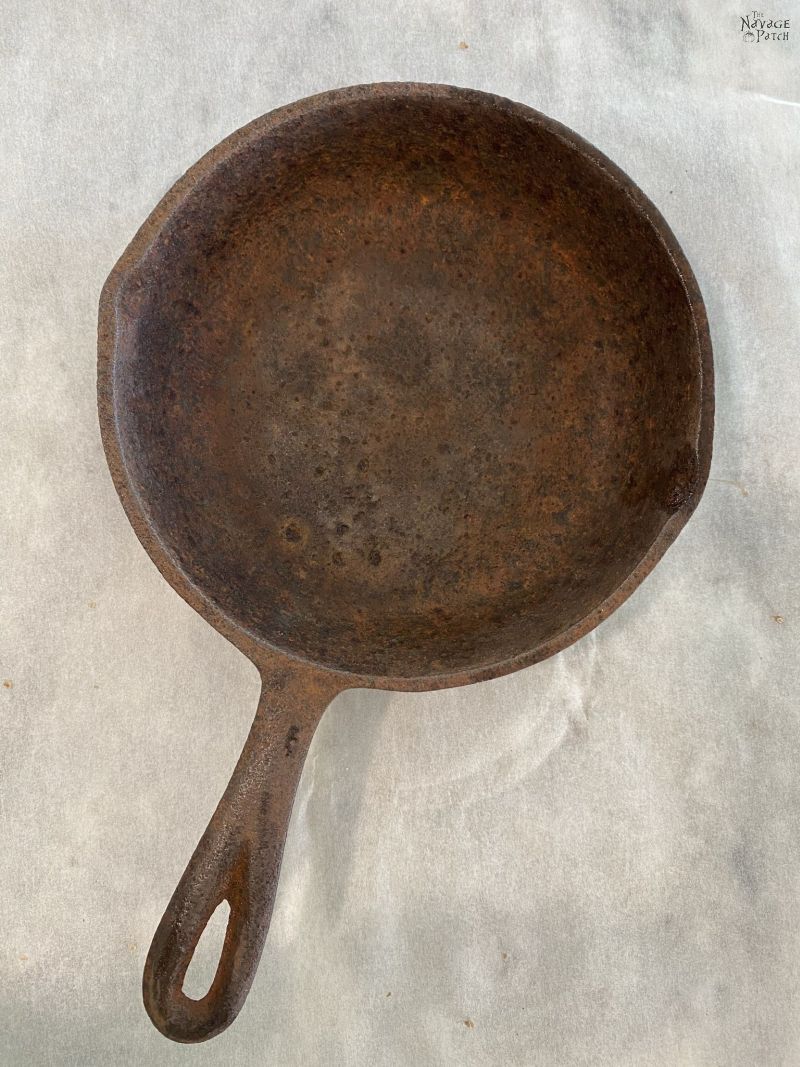 restoring a cast iron pan