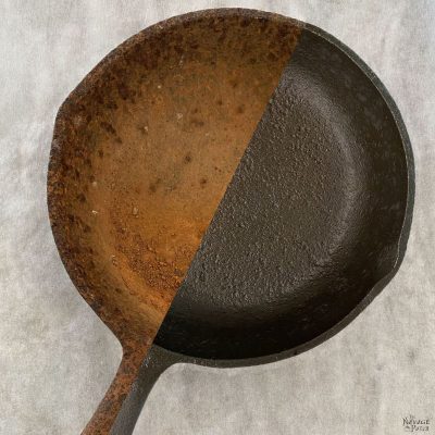 How to restore and season a cast iron pan - TheNavagePatch.com