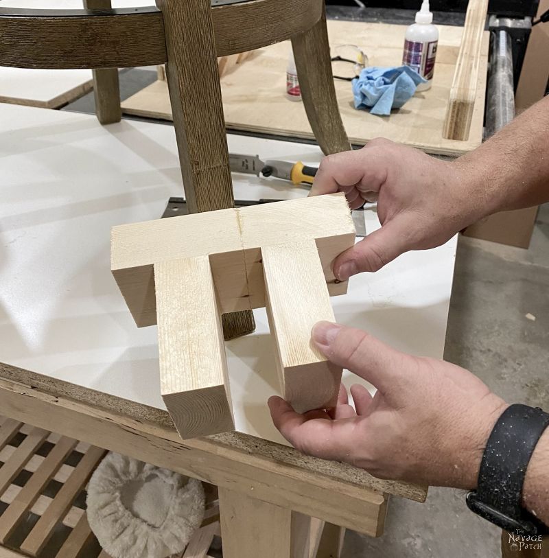 jig for cutting barstool legs