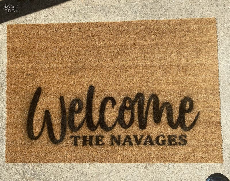 DIY Personalized Door Mat, Easy & Cheap!