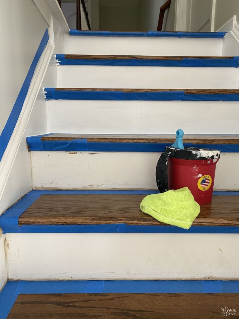 painting stair risers