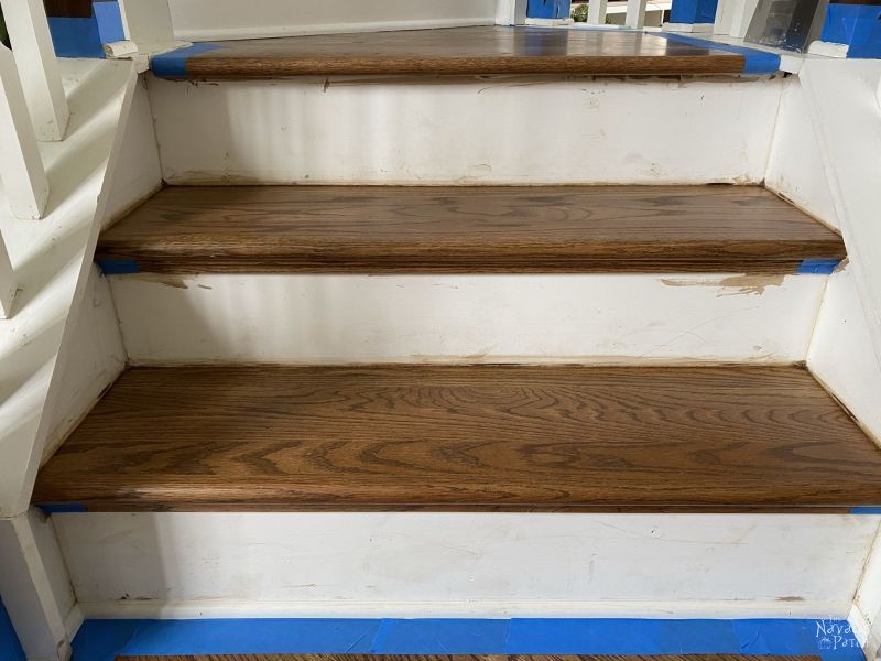 stair landing to be painted