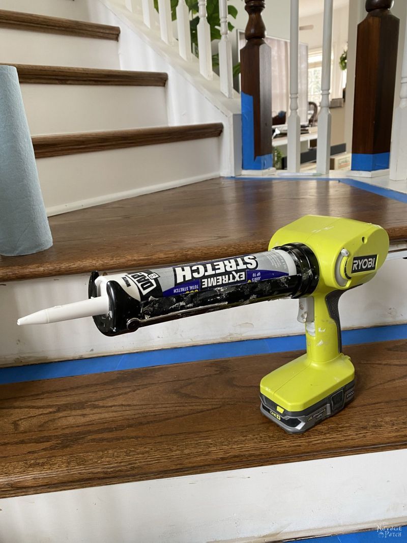 caulk for painting stair risers