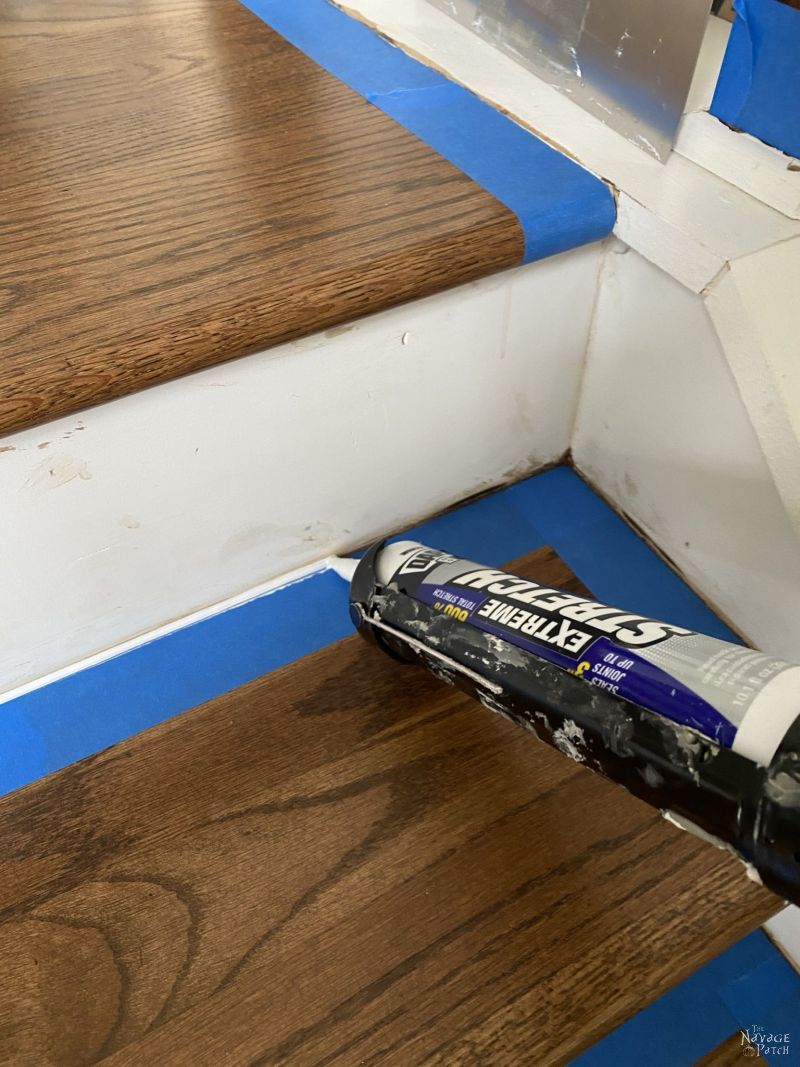caulk for painting stair risers