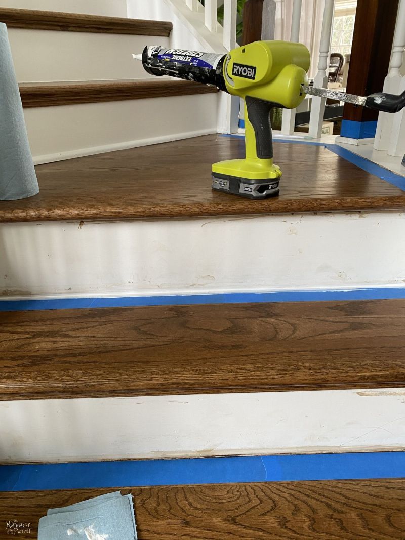 caulk for painting stair risers