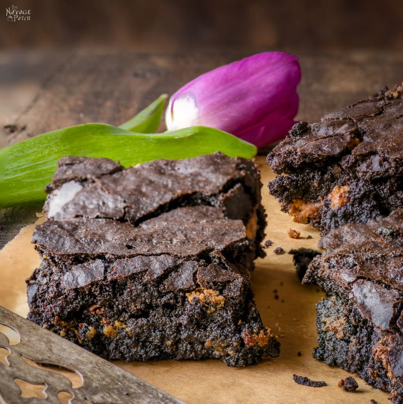 Crispy Chewy Brownie Recipe - TheNavagePatch.com