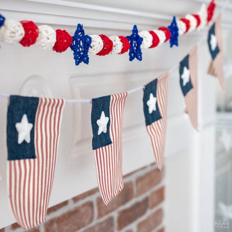 DIY Fourth of July Flag Garland