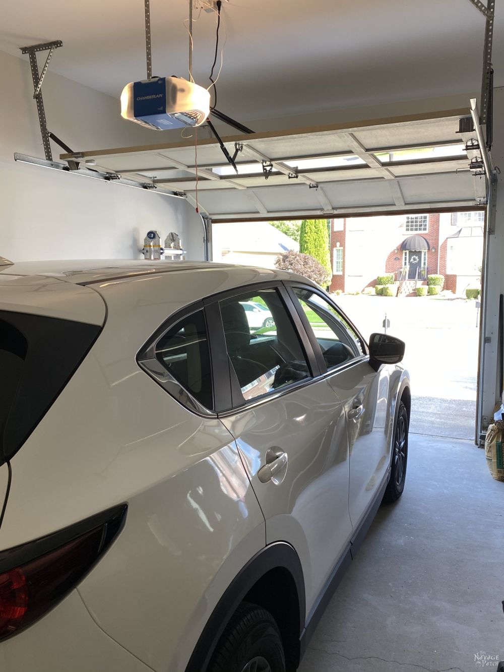 car in garage