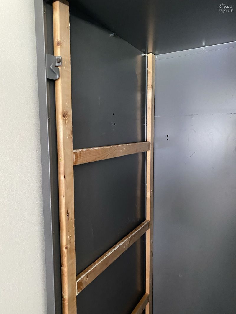 building diy metal locker shelves