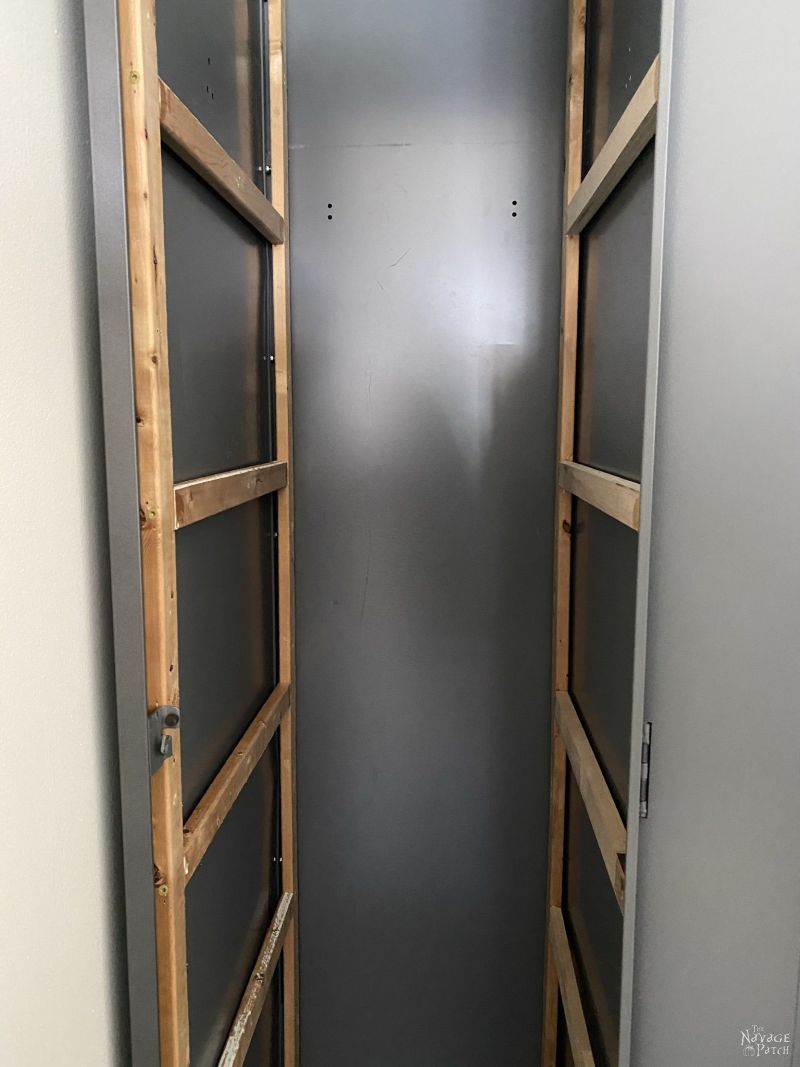building diy metal locker shelves