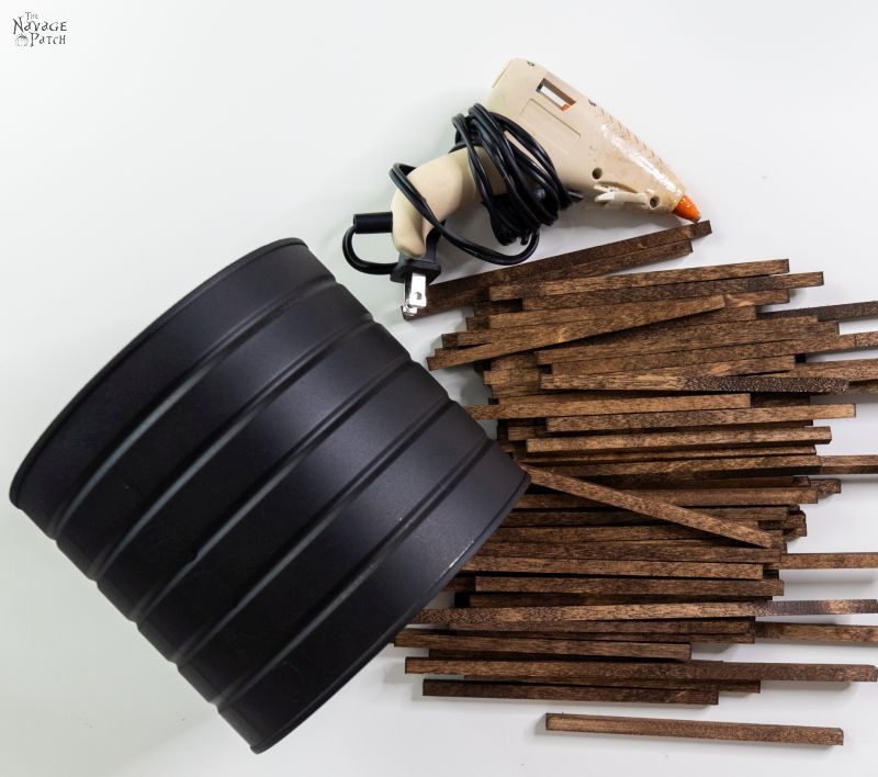 supplies to make a wood dowel planter