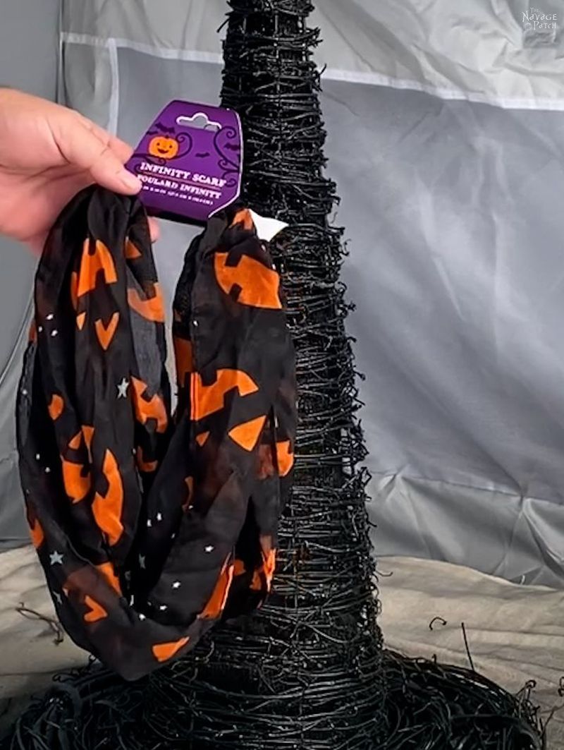 dollar tree halloween scarf