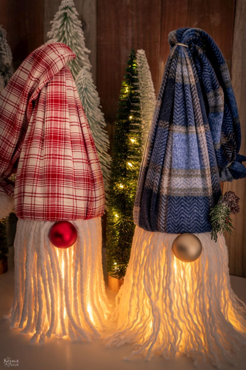 Make this Stunning Light Up Christmas Display from Dollar Store